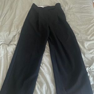 Zara black wide leg trousers